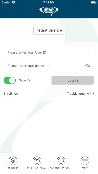 Greater Kentucky Credit Union Screenshot
