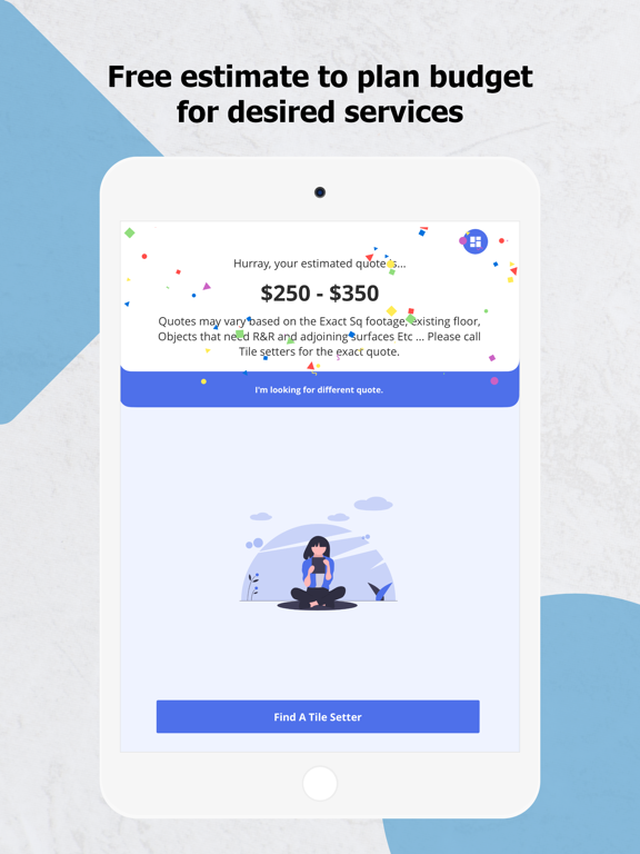 JustTileSetters iPad screenshot 5 - Business app