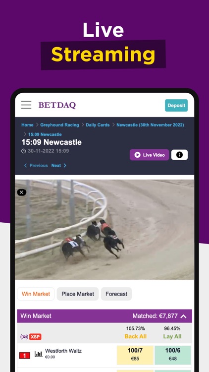 BETDAQ Exchange Betting