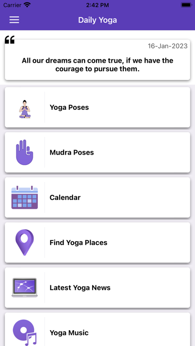 Yoga Poses - Daily Fitness Screenshot