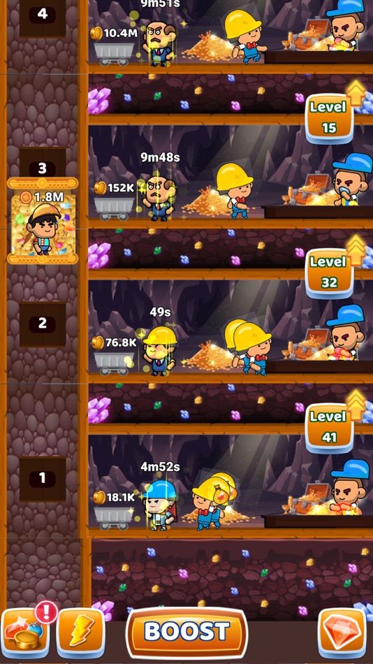 #2. Idle Gold Miner: Tycoon Game (iOS) Podle: Ammar Asif