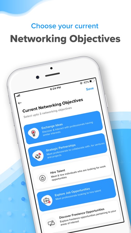 BlueTie Networking with Goals