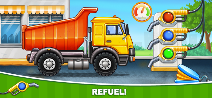 Car games Truck for a Building