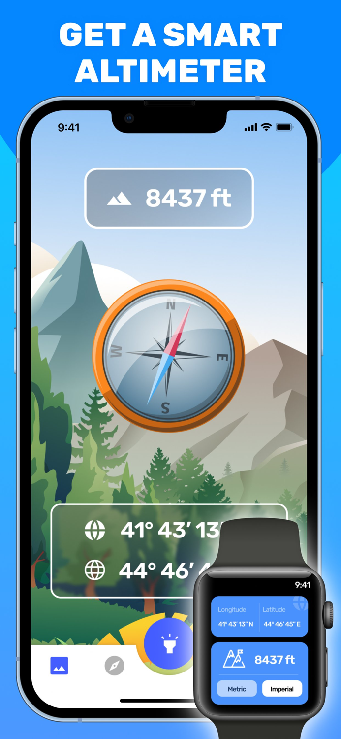 Altimeter  Compass and GPS