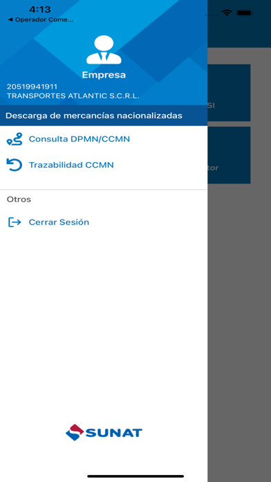 APP Operador Comercio Exterior Screenshot