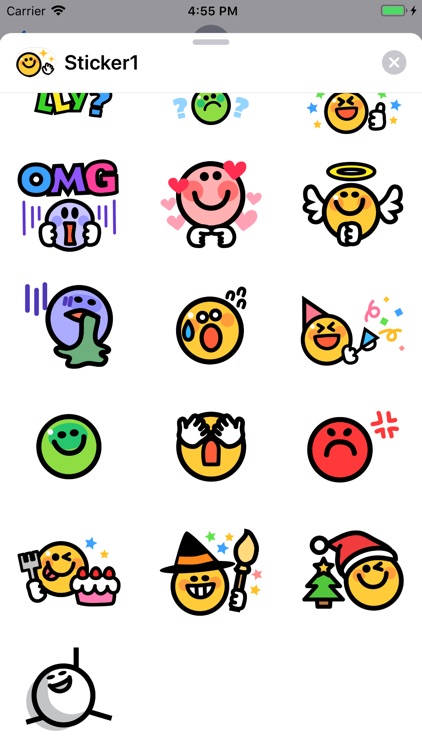 Smiley face Sticker 1