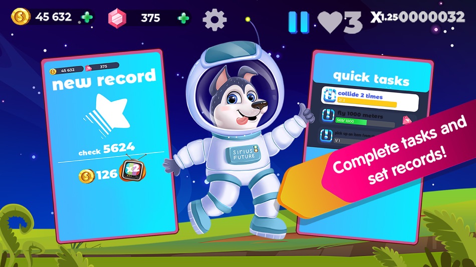 #3. Rocket in Space: Running Games (iOS) 由: SIRIUS FUTURE L.L.C-FZ