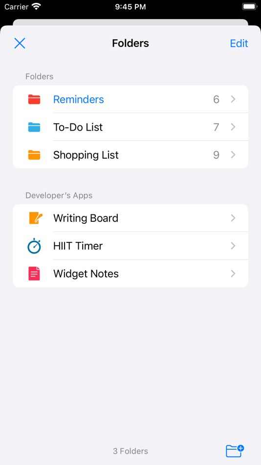#4. Reminder Notes Widget - Alarm (iOS) بواسطة: FugaPiyo Inc.