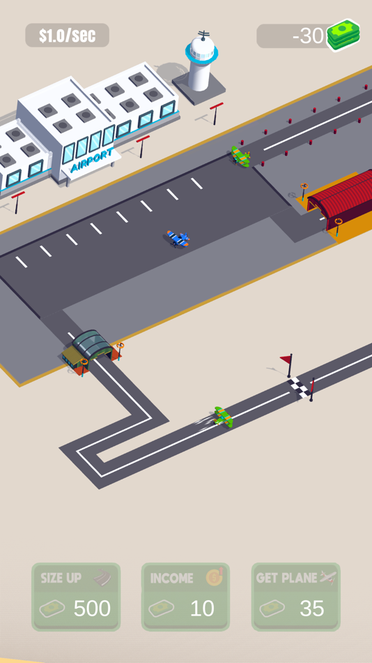 #2. Airport Idle Clicker (iOS) Av: Makemakex