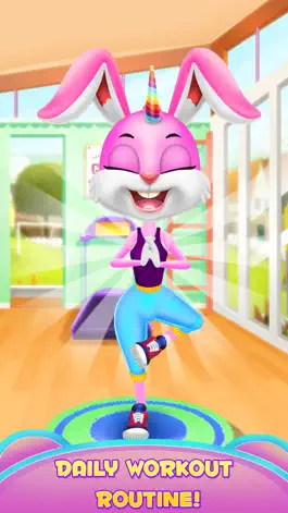 Game screenshot Говорящий кролик единорог mod apk