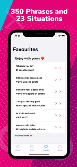 Game screenshot CiaoCiao - Italian Phrasebook hack