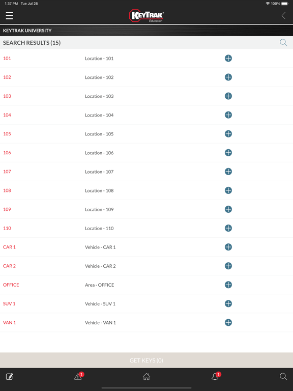 KeyTrak Education iPad screenshot 3 - Business app