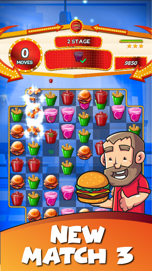 Burger Match 3 - 2.6 - (iOS)
