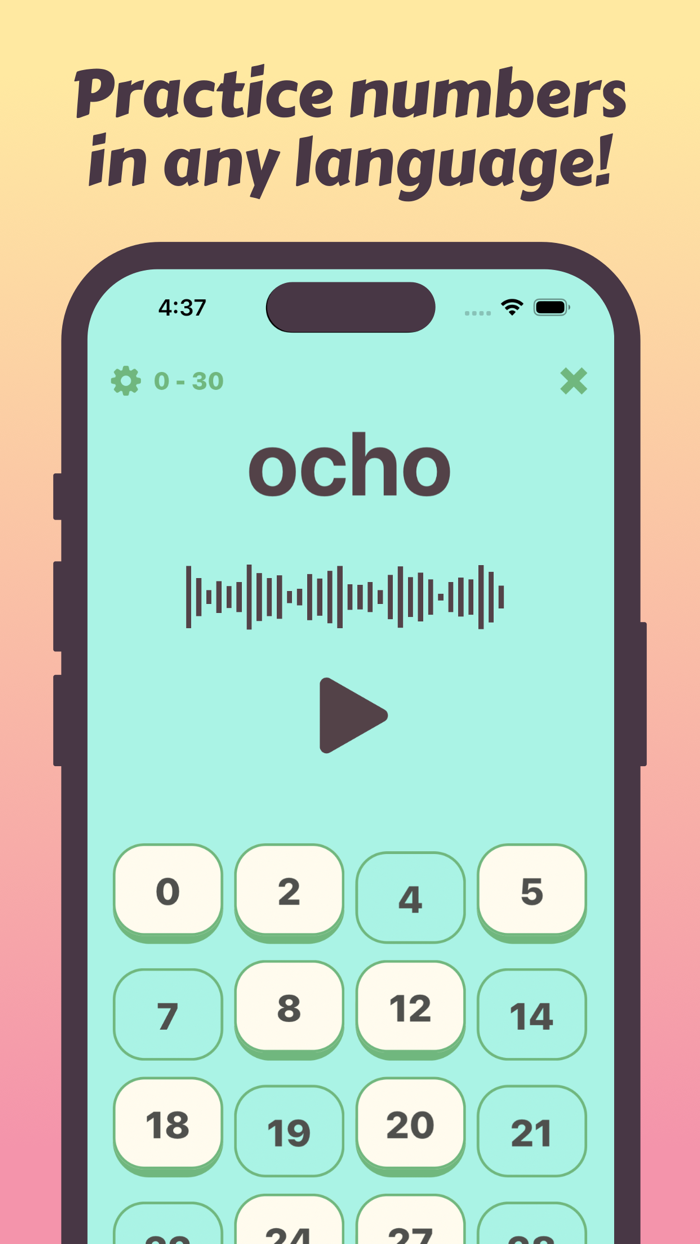 Foreign Number Bingo