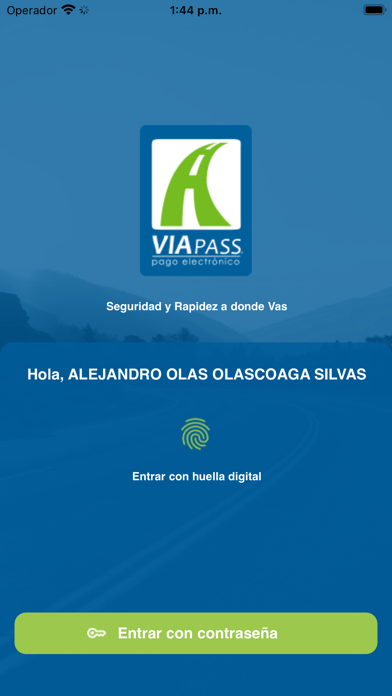 Viapass Telepeaje Screenshot