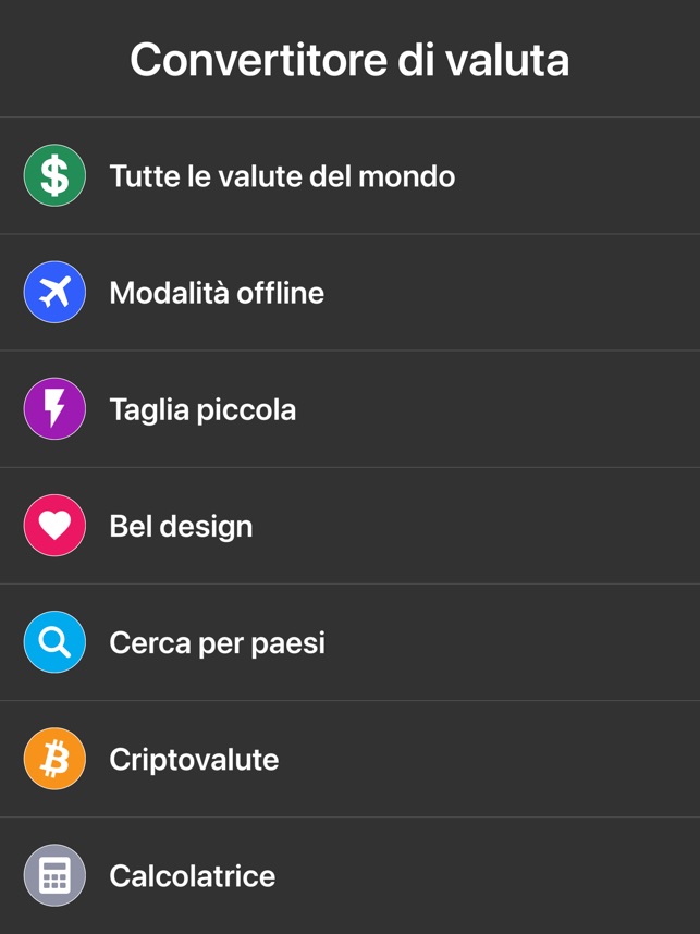 Convertitore di valuta valute su App Store