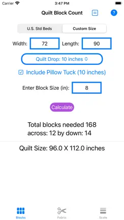 Quilt Block Calculator iPhone image 4