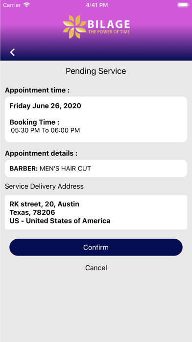 Bilage Business Screenshot
