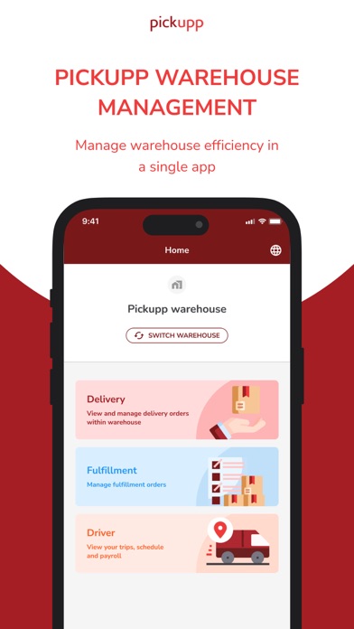 Pickupp Warehouse Network Screenshot