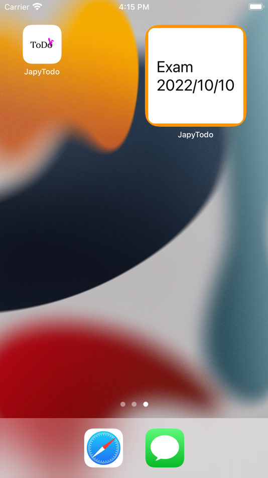 #4. Home screen note - Widget note (iOS) Podle: Foodmenu.world Inc.