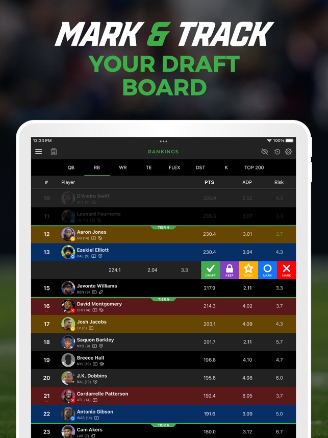 Fantasy Football Draft Kit UDK on the App Store