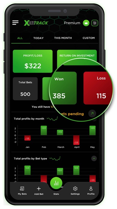 XBet Track Sports Bet Tracker Screenshot