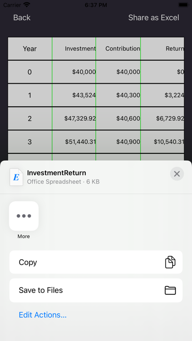 Investment Return ROI Pro Screenshot