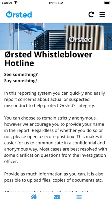 Screenshot #1 pour Orsted Whistleblower Hotline