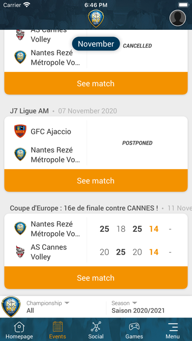 Screenshot #2 pour Nantes Rezé Métropole Volley