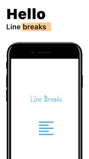 line breaks for social posts iphone screenshot 1