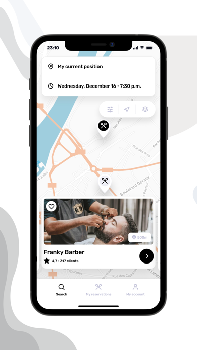 Takehair: book a hairdresser Screenshot