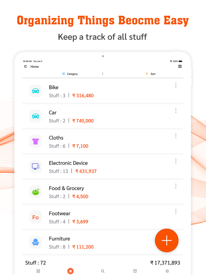 My Stuff Personal Organizer