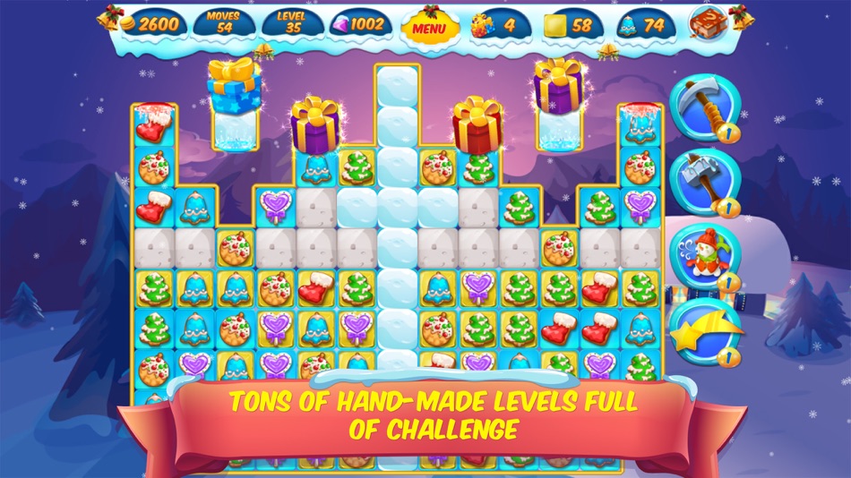 #4. Santa's Holiday Match-3 (iOS) 来自: Green Sauce Games