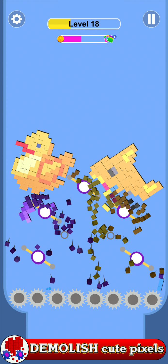 Pixel Demolish ASMR Crusher