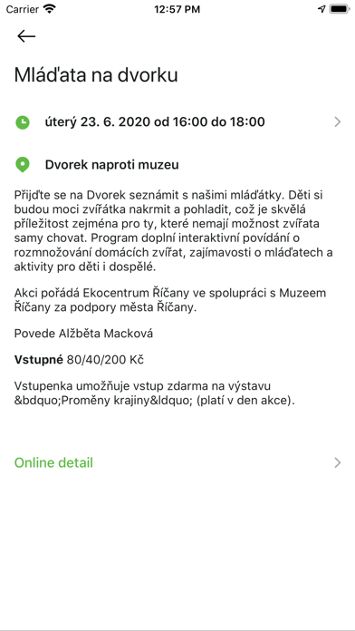 Říčany v mobilu Screenshot