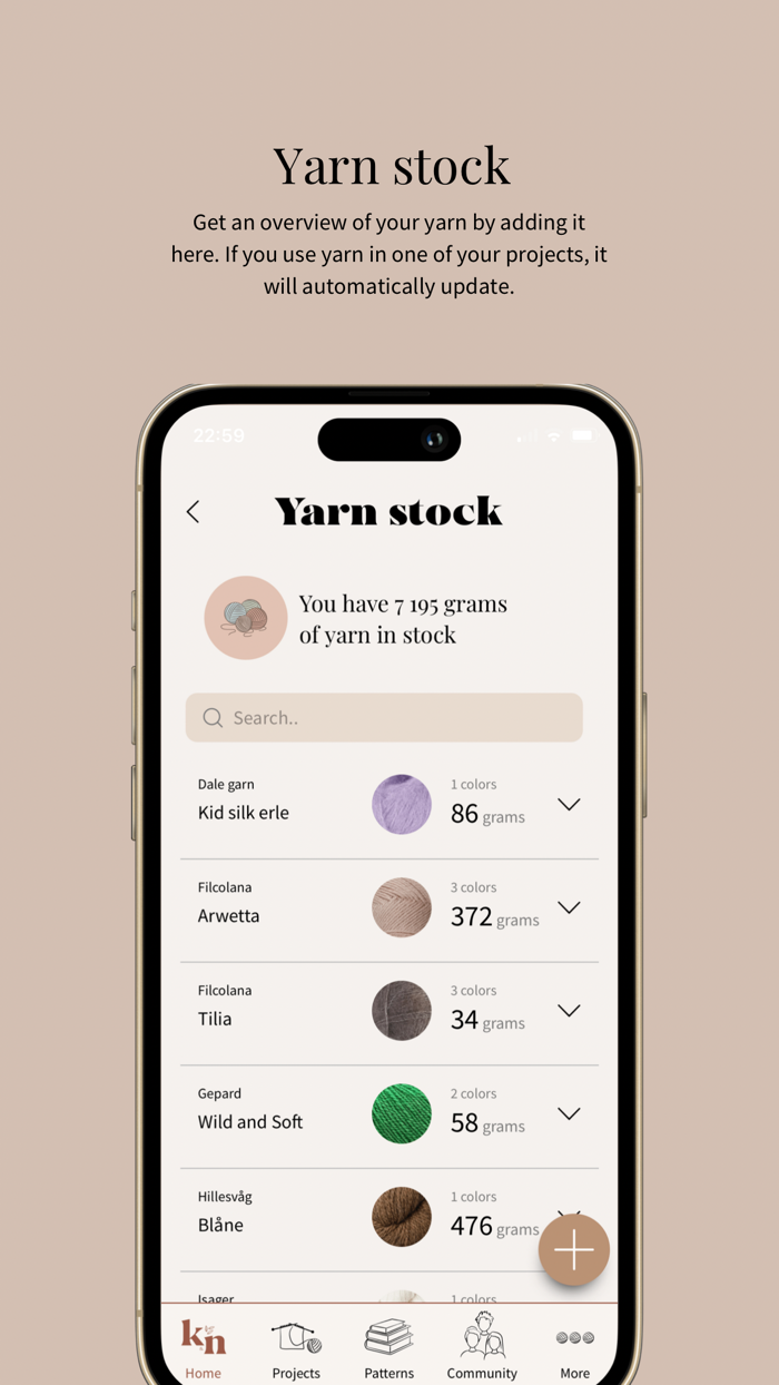Knitandnote App for makers
