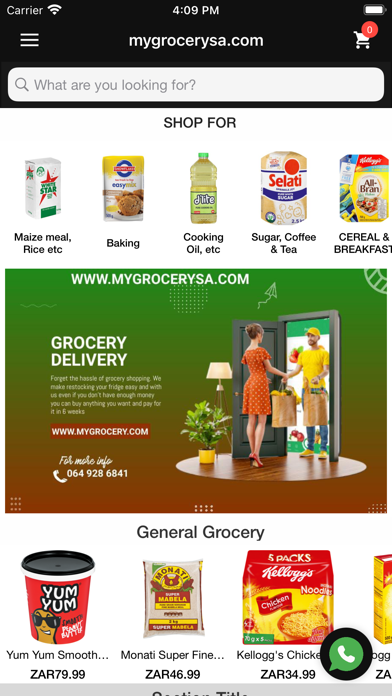 mygrocerysa.com Screenshot