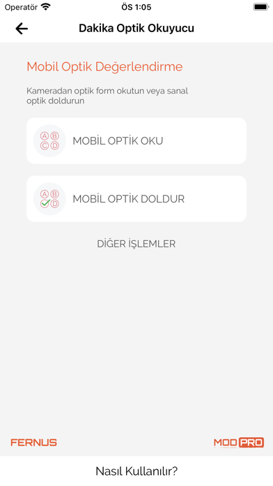 Dakika Optik Okuma Screenshot