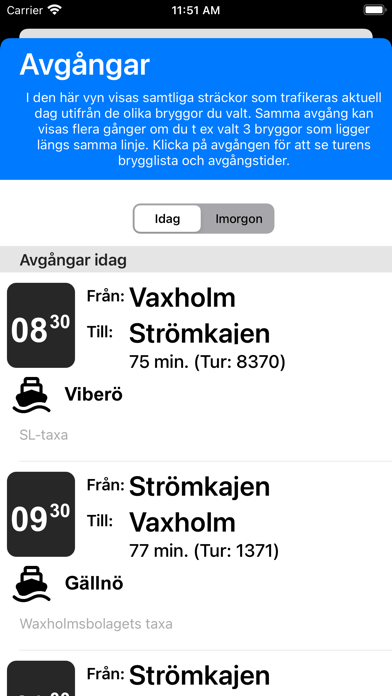Viberö Vaxholmspendeln Screenshot