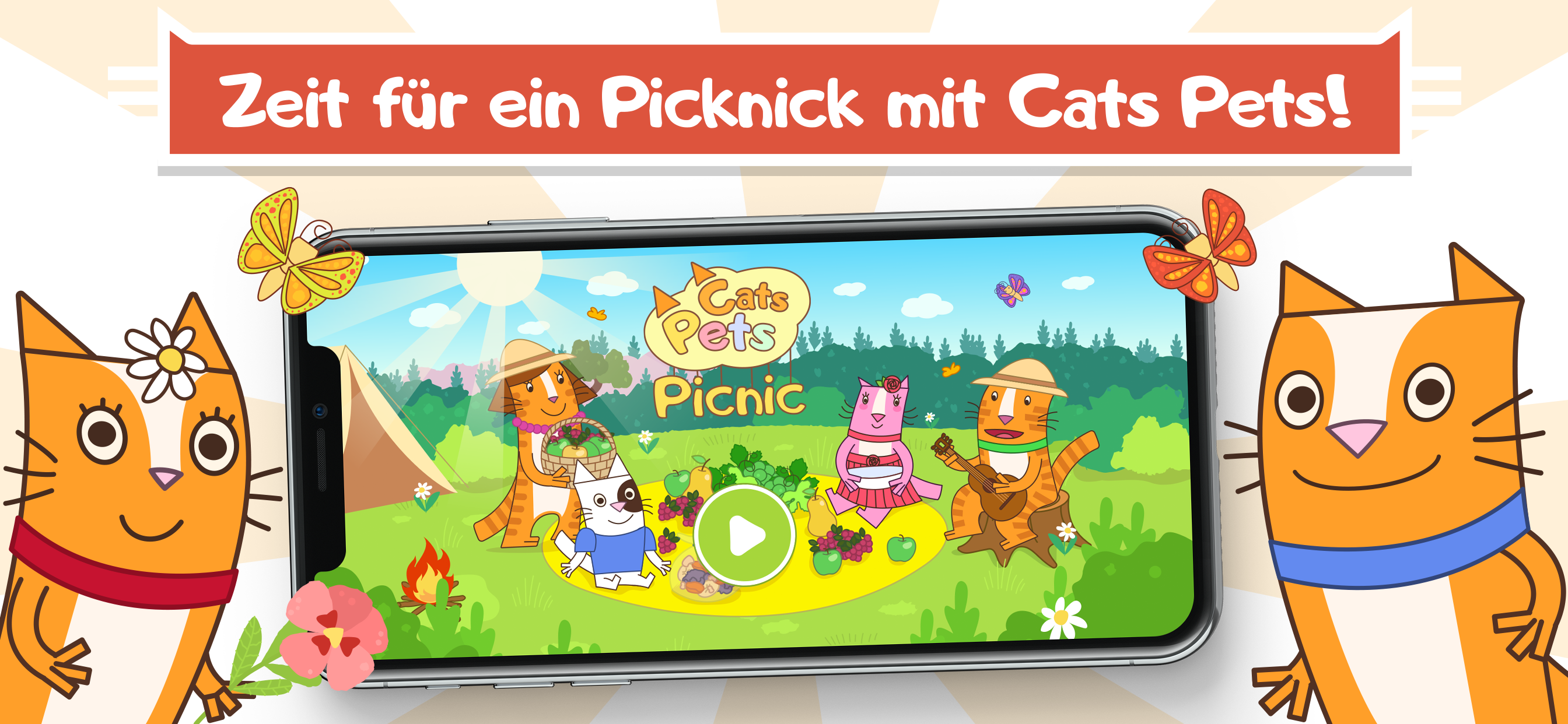 Cats Pets: Picnic mit Katze!