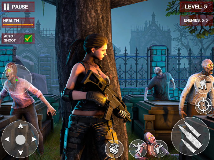 Zombie Graveyard Gun Shooting