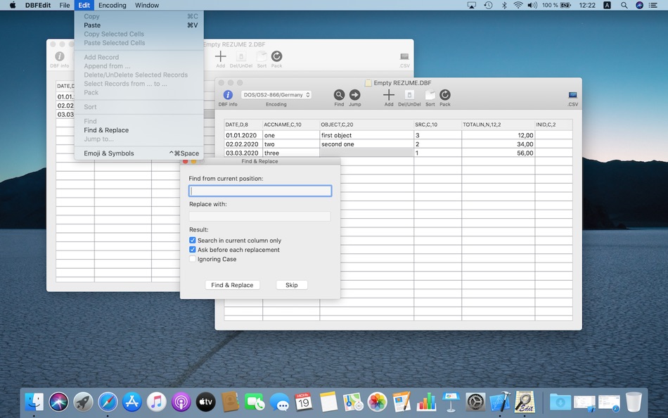 #5. DBFEdit (macOS) 由: Stanislav Gladkov