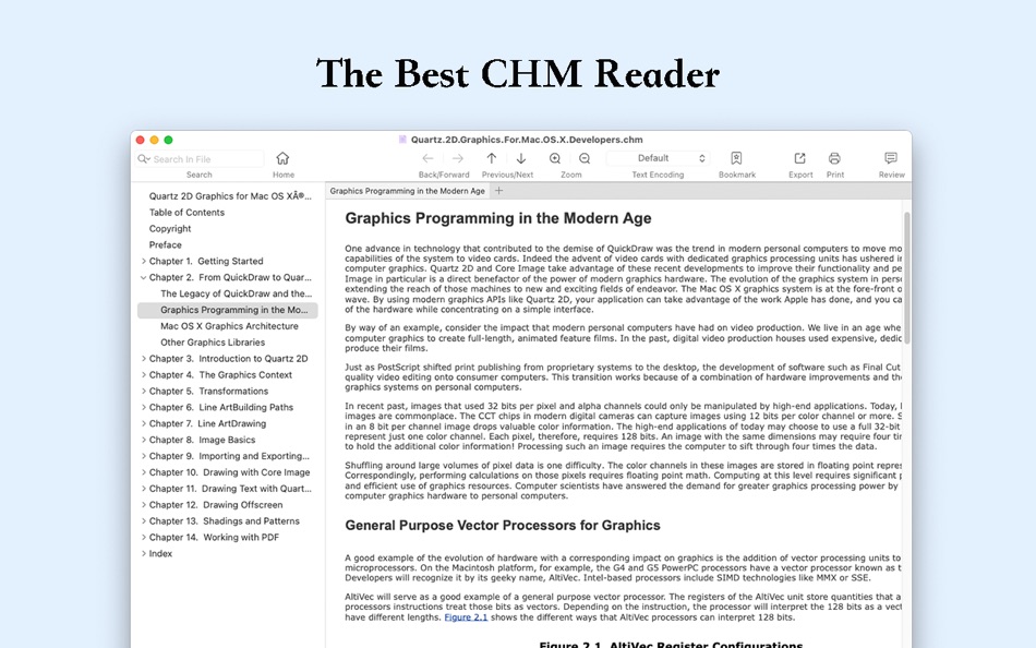 #1. CHM Reader - Enjoy (macOS) بواسطة: 惠源 赵