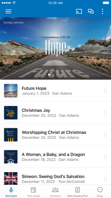 Screenshot 1 of Redeemer Church of Pace App