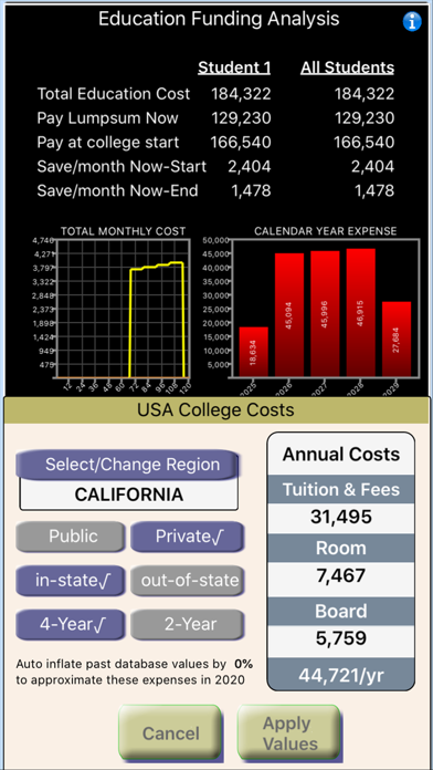 Education Fund Planner FUND-IT Screenshot
