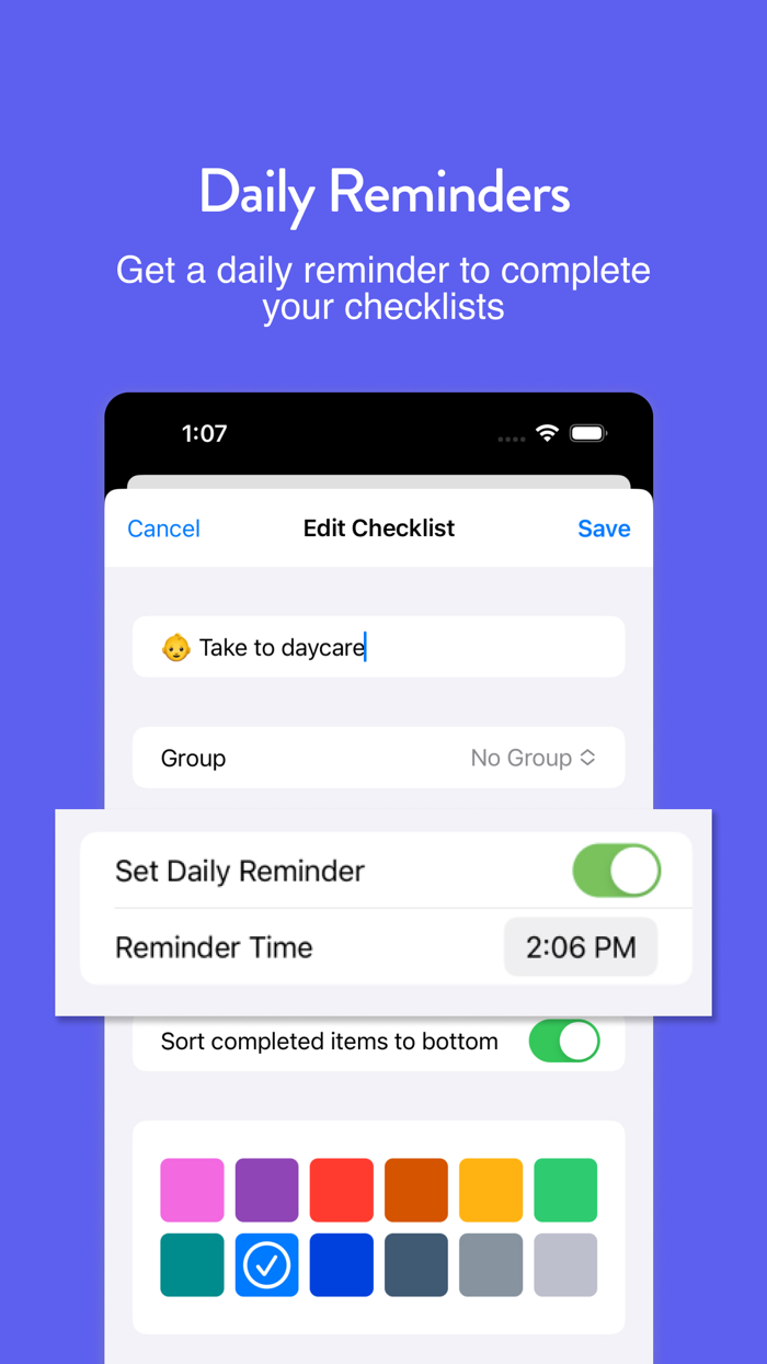 Daily Checklist CheckYourList