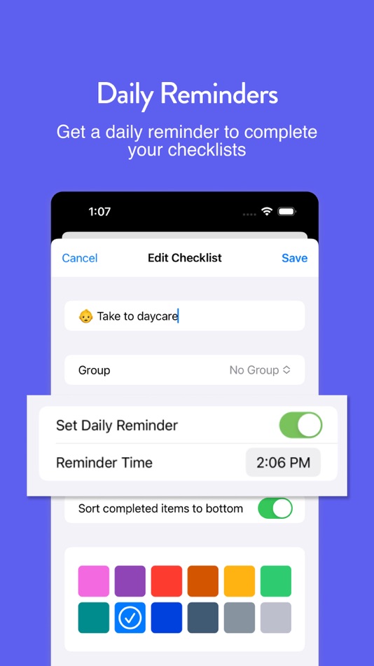 #6. Daily Checklist: CheckYourList (iOS) 由: Spencer Walden