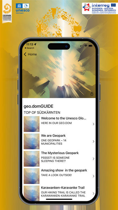 Geopark Guide Screenshot