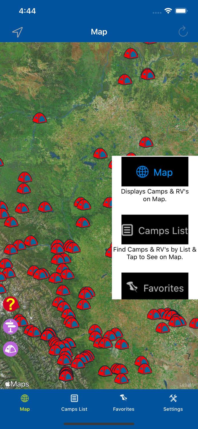 Alberta – Camping and RV spots