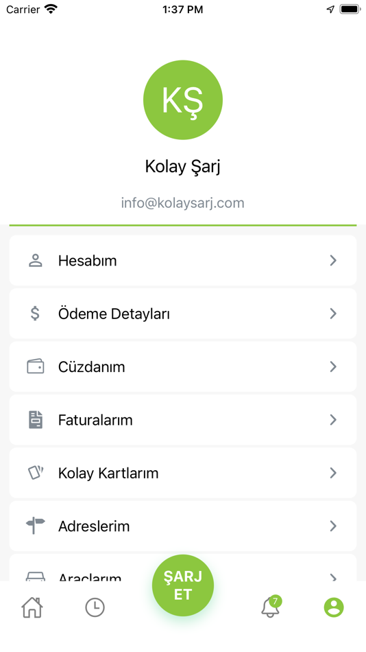#3. Kolay Şarj (iOS) Podle: Kolay Şarj Elektrikli Araç Sistemleri A.Ş.